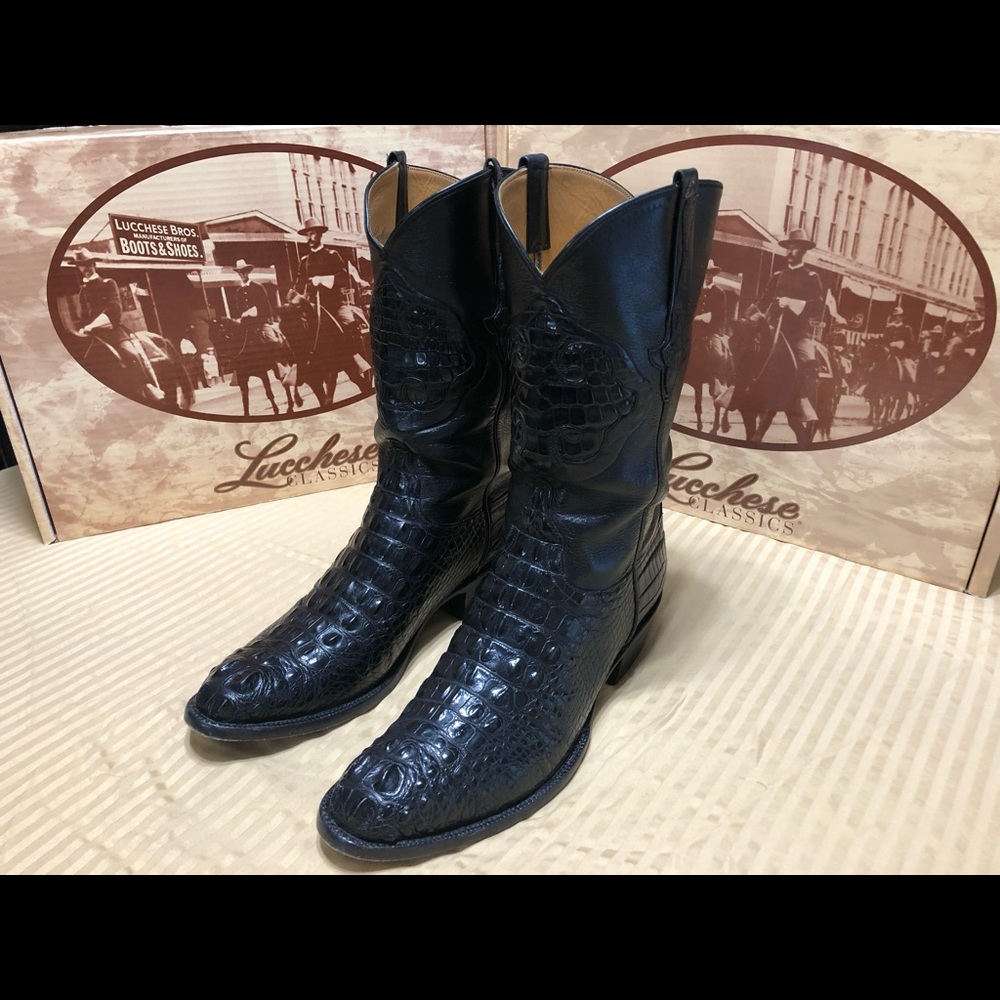 Black Alligator Lucchese boots-hard to find